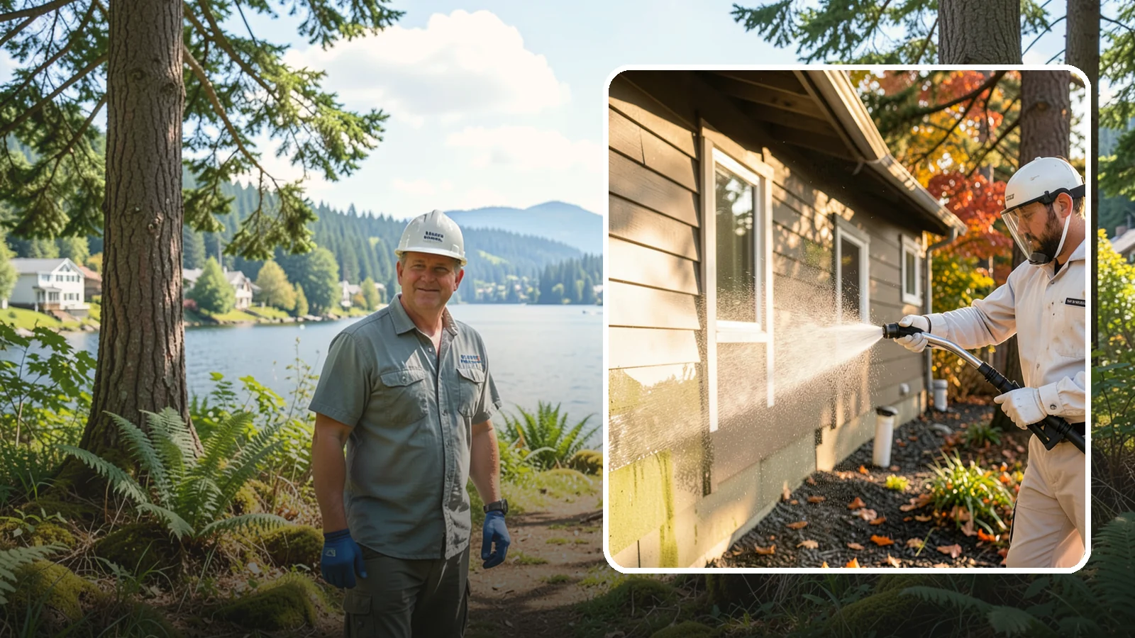Biocide Application in Milton, King County, WA - Biocide application treats surfaces with a solution that kills the algae, mold, and moss spores driving recurring exterior growth.