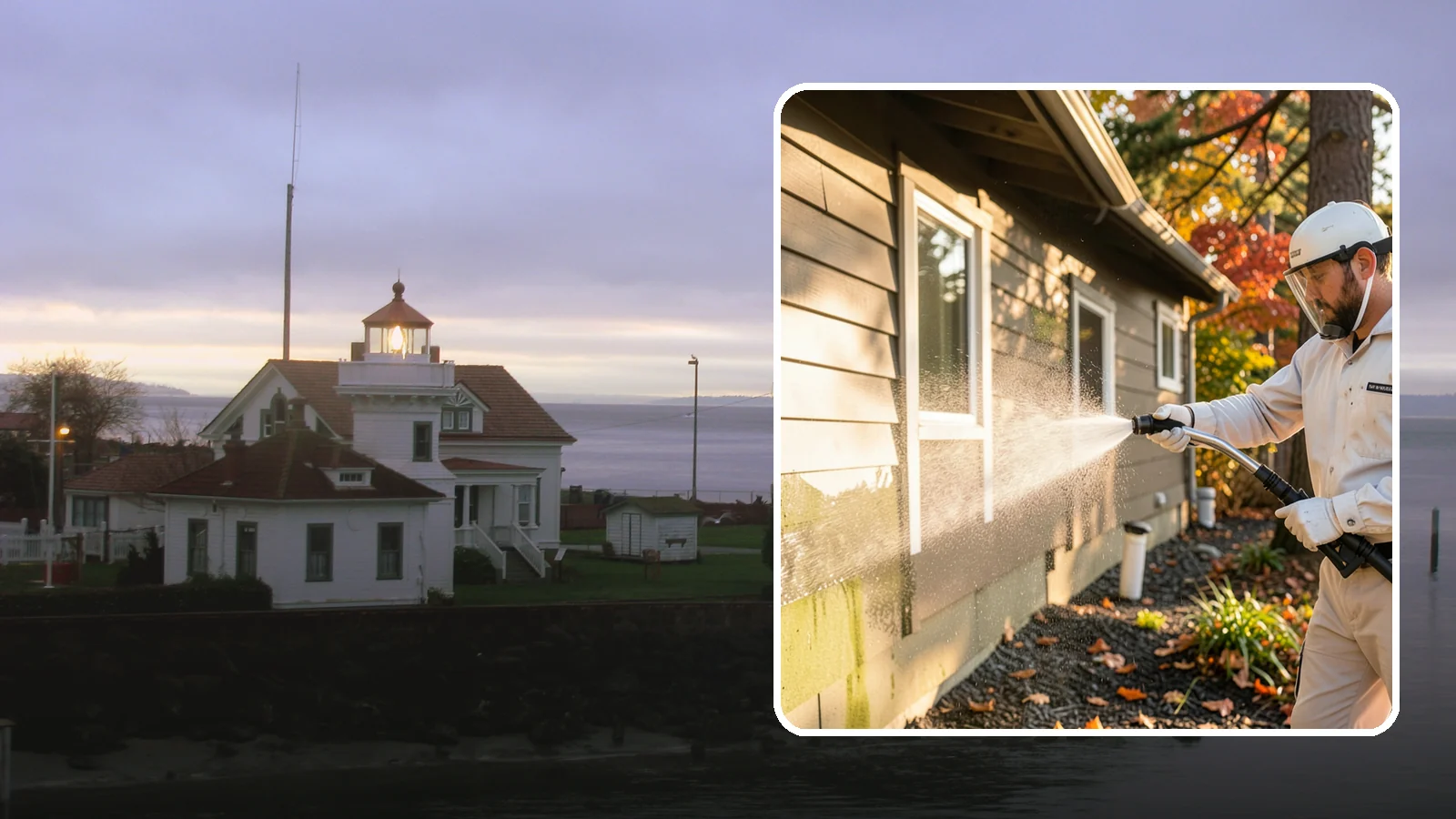 Biocide Application in Mukilteo, Snohomish County, WA - Biocide application treats surfaces with a solution that kills the algae, mold, and moss spores driving recurring exterior growth.