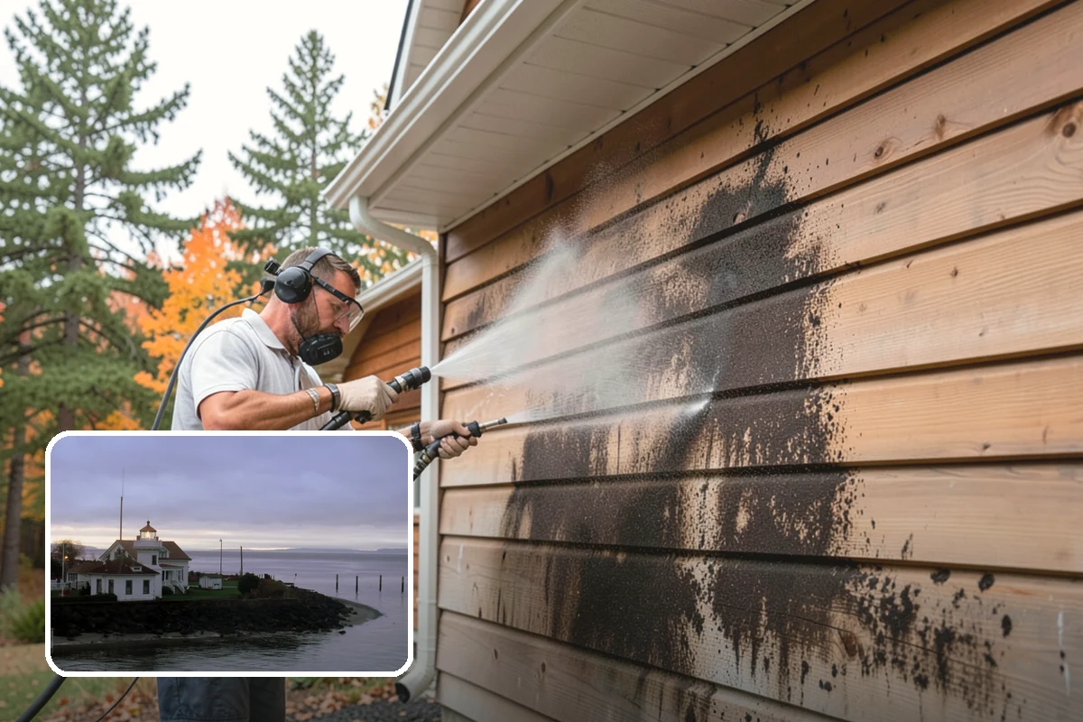 Biocide Application in Mukilteo, Snohomish County, WA - Kills algae, mold, and moss spores rather than just rinsing them