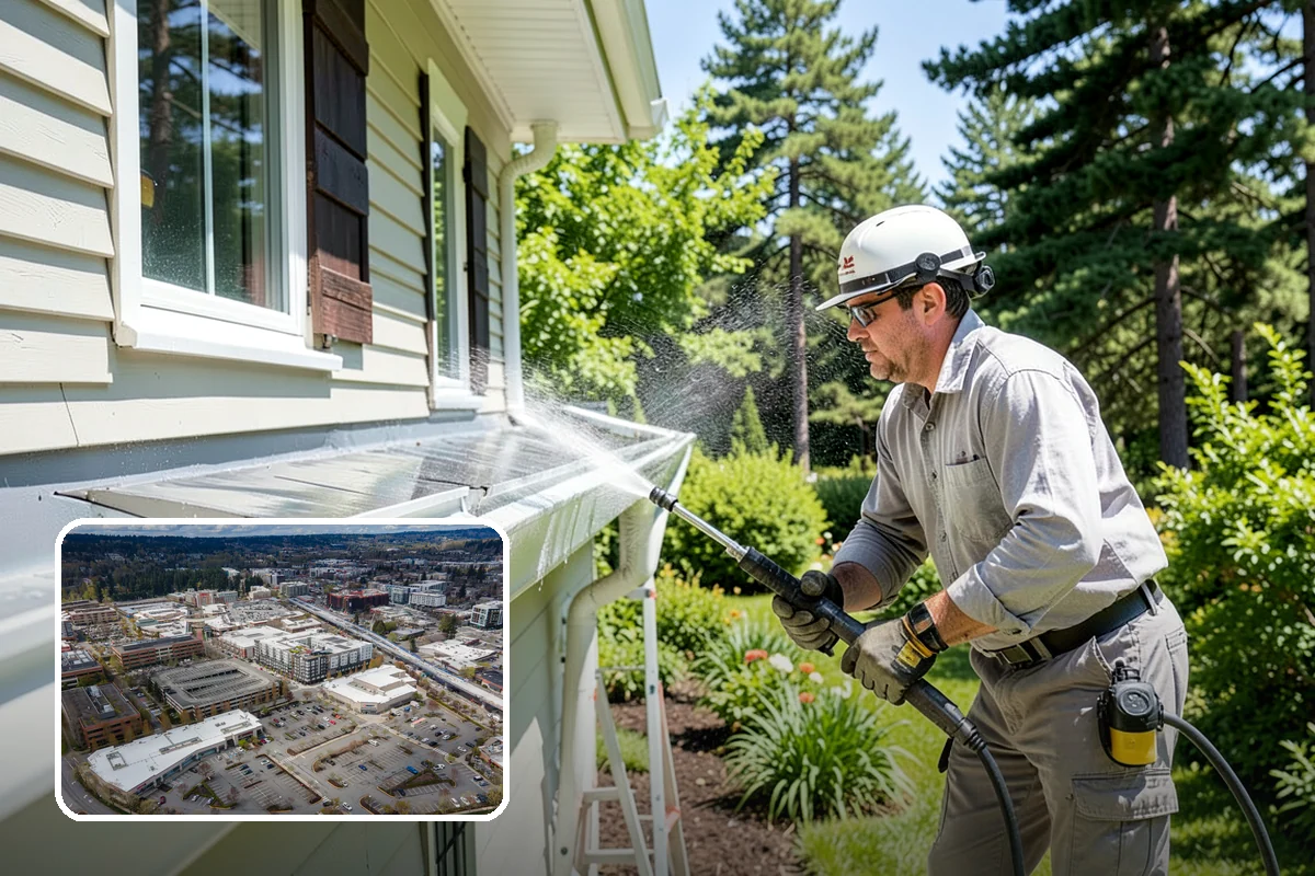Biocide Application in Redmond, King County, WA - Kills algae, mold, and moss spores rather than just rinsing them