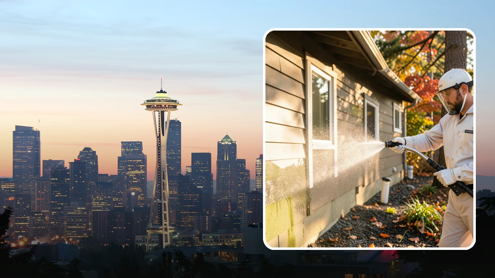 Biocide Application in Seattle, King County, WA - Biocide application treats surfaces with a solution that kills the algae, mold, and moss spores driving recurring exterior growth.