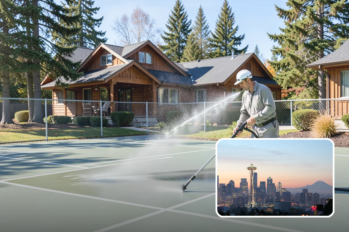 Biocide Application in Seattle, King County, WA - Kills algae, mold, and moss spores rather than just rinsing them