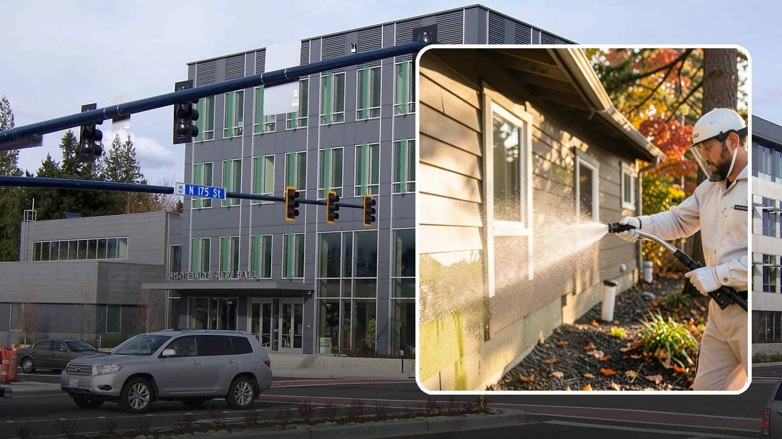 Biocide Application in Shoreline, King County, WA - Biocide application treats surfaces with a solution that kills the algae, mold, and moss spores driving recurring exterior growth.