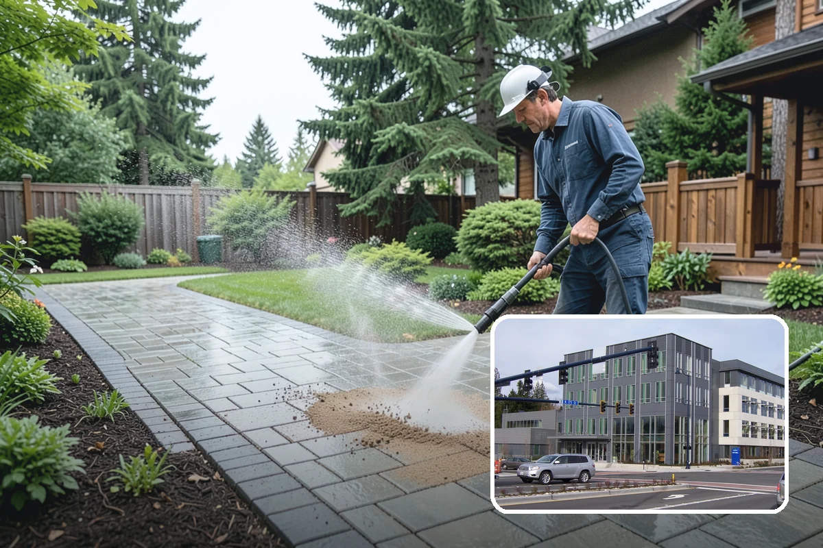 Biocide Application in Shoreline, King County, WA - Kills algae, mold, and moss spores rather than just rinsing them
