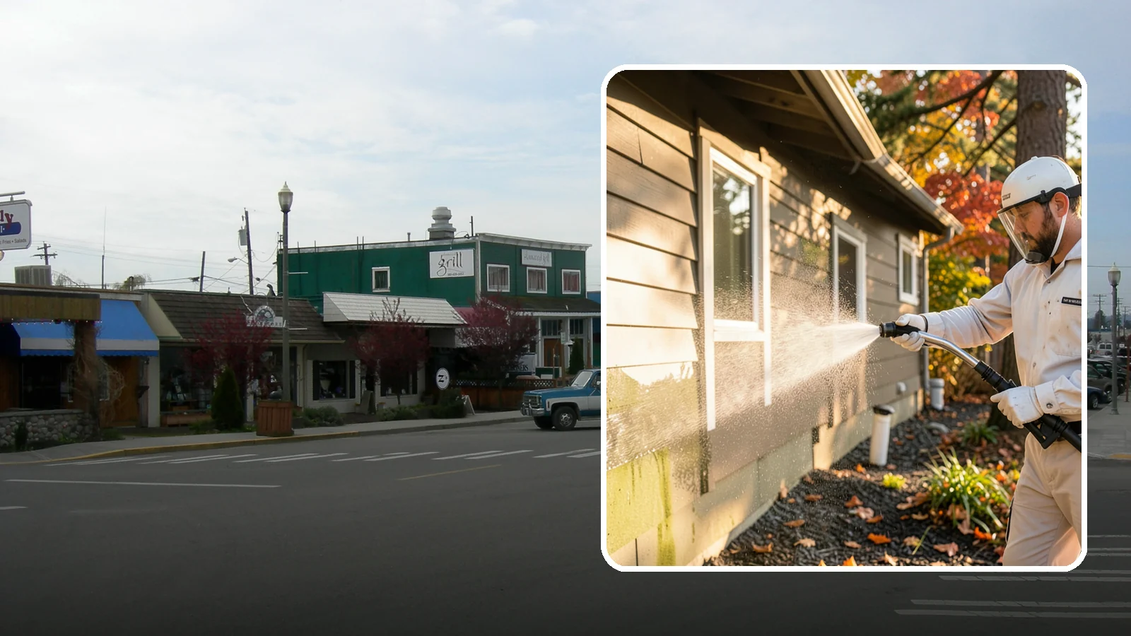 Biocide Application in Stanwood, Snohomish County, WA - Biocide application treats surfaces with a solution that kills the algae, mold, and moss spores driving recurring exterior growth.