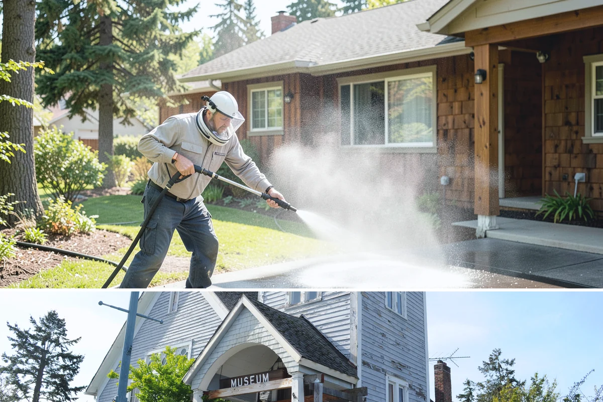 Biocide Application in Steilacoom, Pierce County, WA - Most effective applied during the cool, wet seasons when algae and moss are actively growing across Northwest surfaces.
