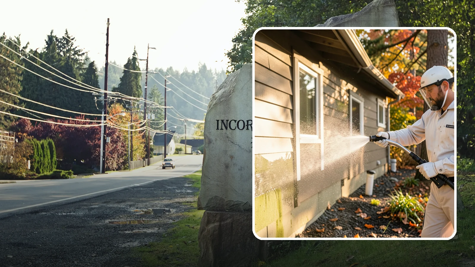 Biocide Application in Wilkeson, Pierce County, WA - Biocide application treats surfaces with a solution that kills the algae, mold, and moss spores driving recurring exterior growth.