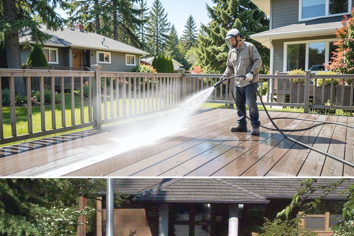 Biocide Application in Yarrow Point, King County, WA - Most effective applied during the cool, wet seasons when algae and moss are actively growing across Northwest surfaces.