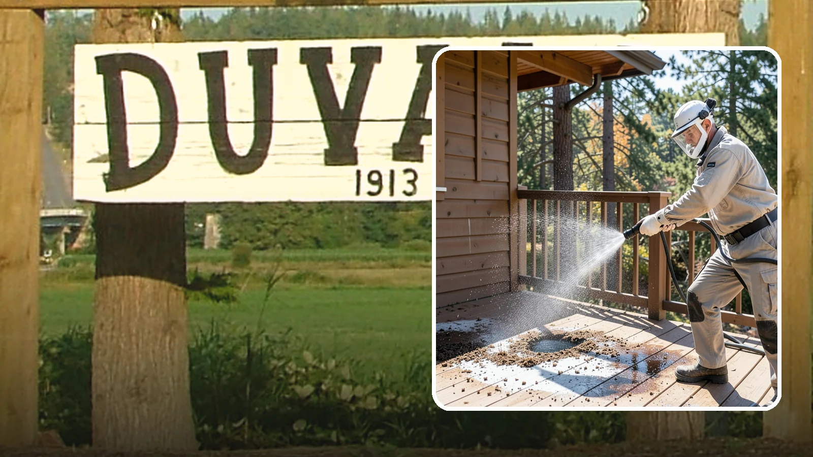 Bird Dropping Removal in Duvall, King County, WA - Sanitizing removal of bird droppings and the staining and odor they leave on decks, railings, and structures.
