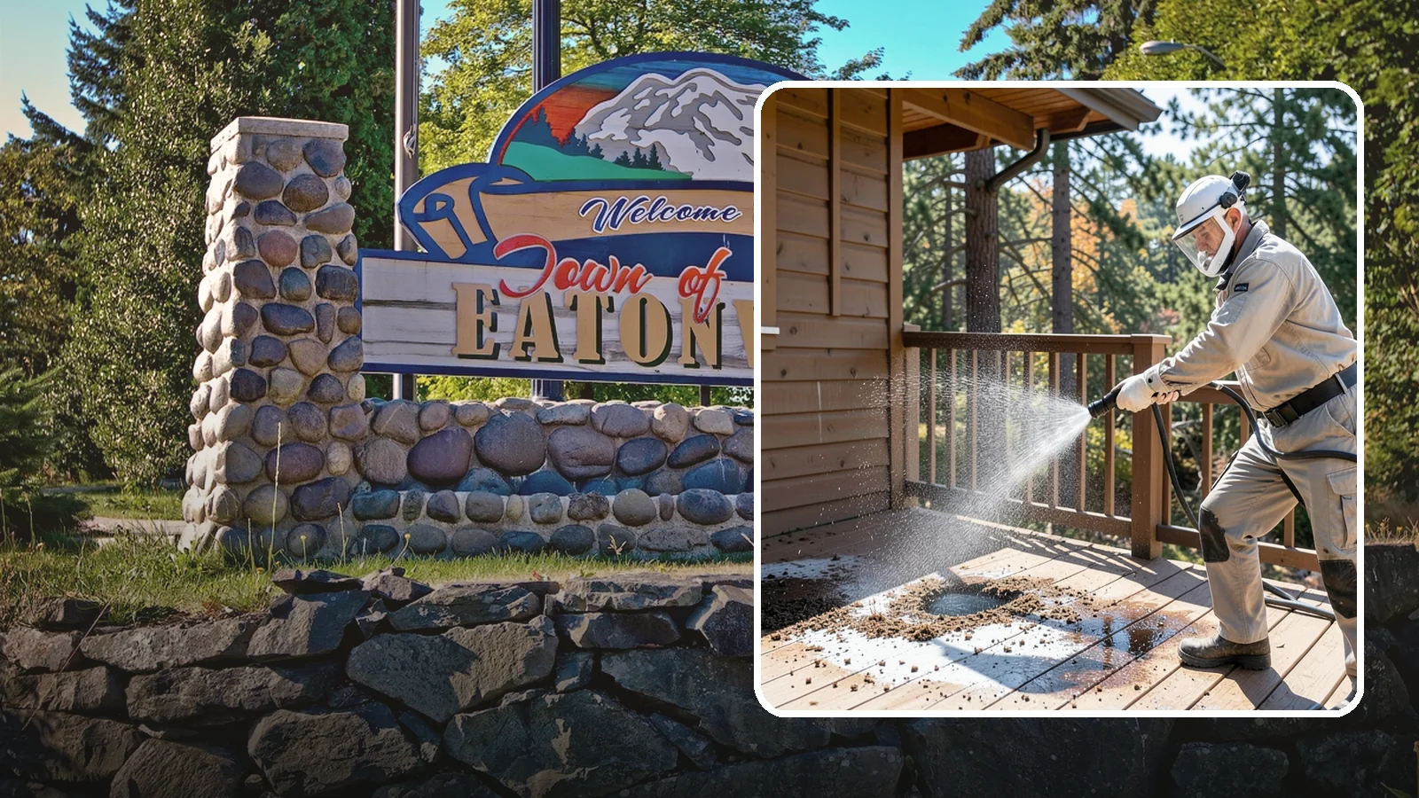 Bird Dropping Removal in Eatonville, Pierce County, WA - Sanitizing removal of bird droppings and the staining and odor they leave on decks, railings, and structures.