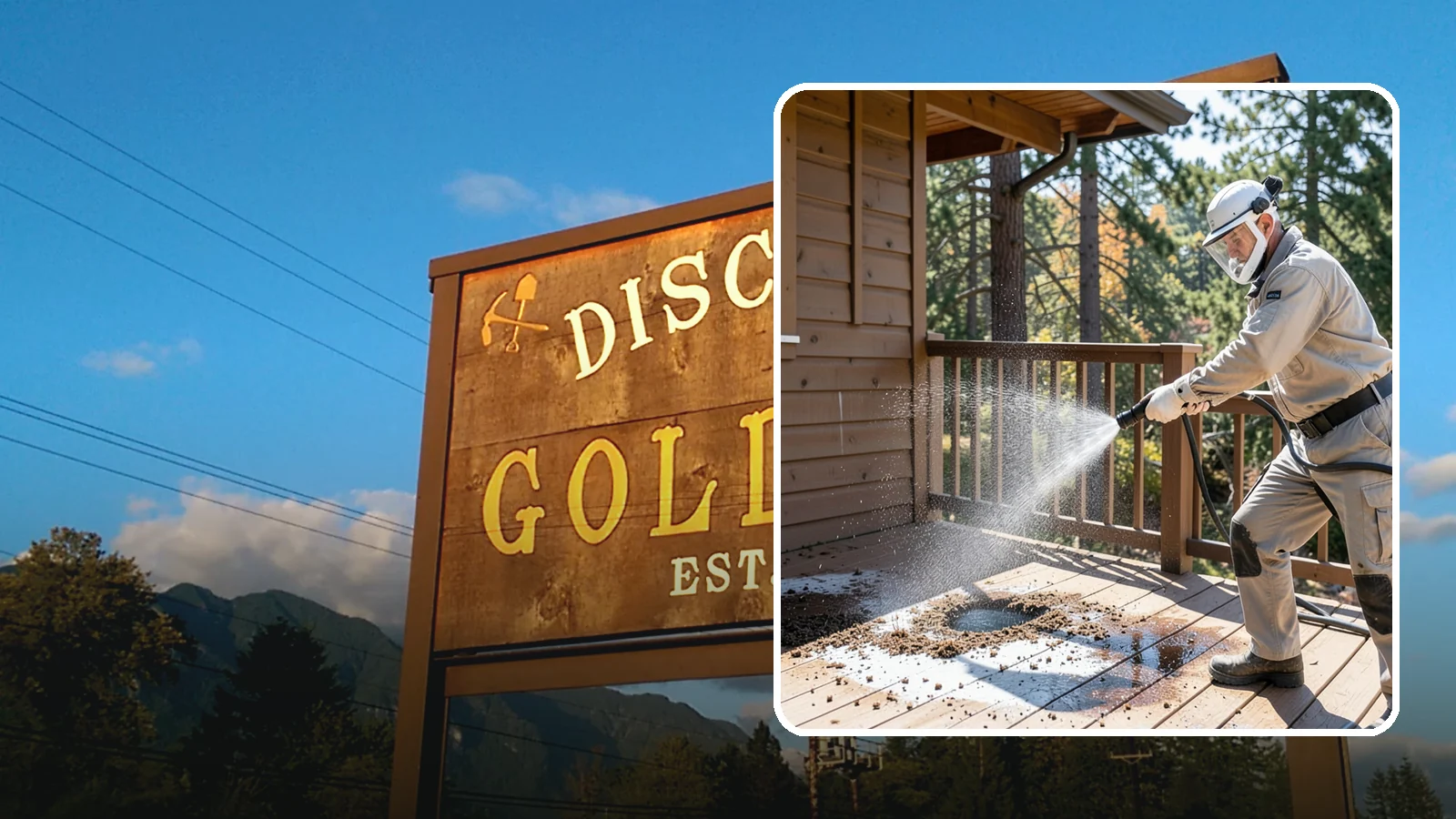 Bird Dropping Removal in Gold Bar, Snohomish County, WA - Sanitizing removal of bird droppings and the staining and odor they leave on decks, railings, and structures.