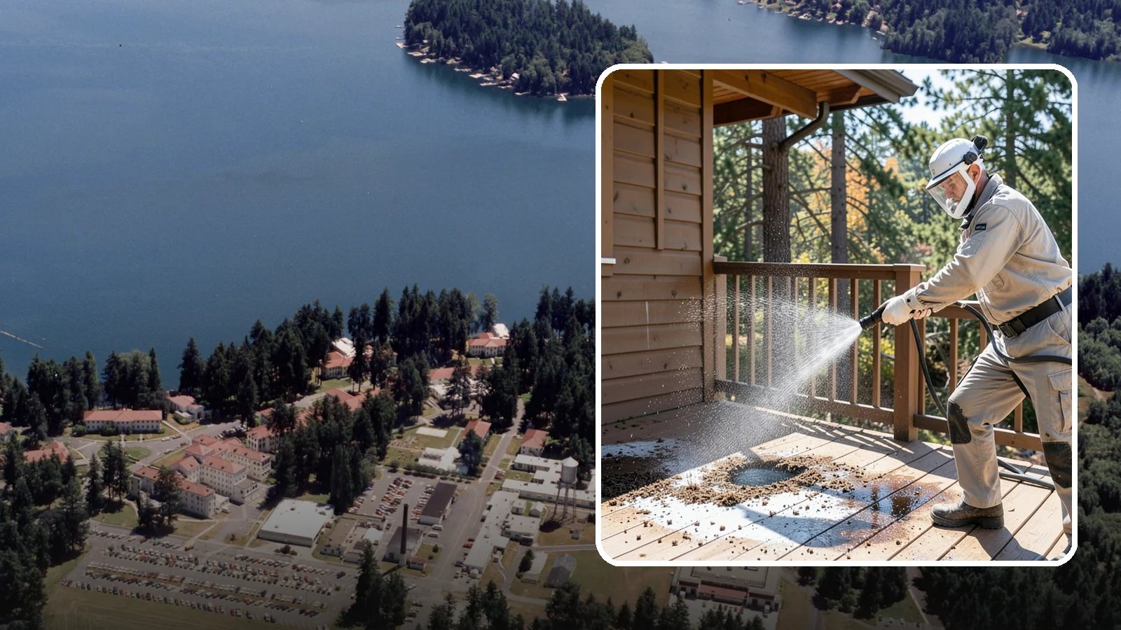 Bird Dropping Removal in Lakewood, Pierce County, WA - Sanitizing removal of bird droppings and the staining and odor they leave on decks, railings, and structures.