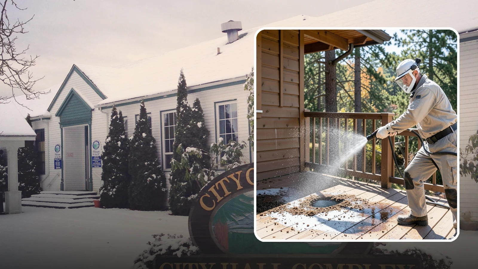 Bird Dropping Removal in Pacific, King County, WA - Sanitizing removal of bird droppings and the staining and odor they leave on decks, railings, and structures.