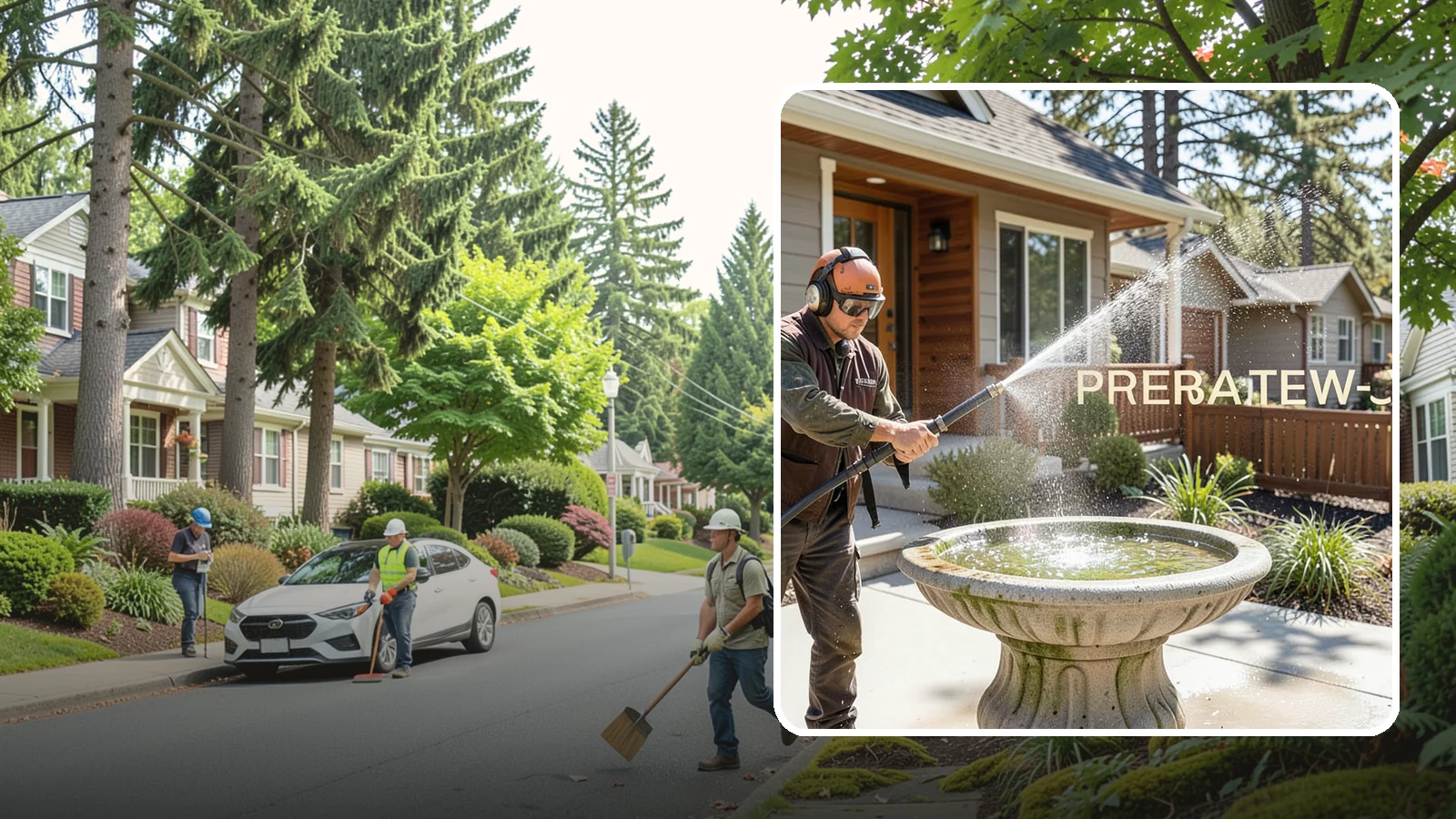 Birdbath Cleaning in Beaux Arts Village, King County, WA - We clean birdbaths to clear algae, mineral scale, and grime from the basin and pedestal for a fresh, healthy water feature.