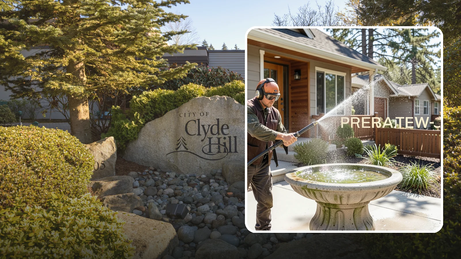 Birdbath Cleaning in Clyde Hill, King County, WA - We clean birdbaths to clear algae, mineral scale, and grime from the basin and pedestal for a fresh, healthy water feature.
