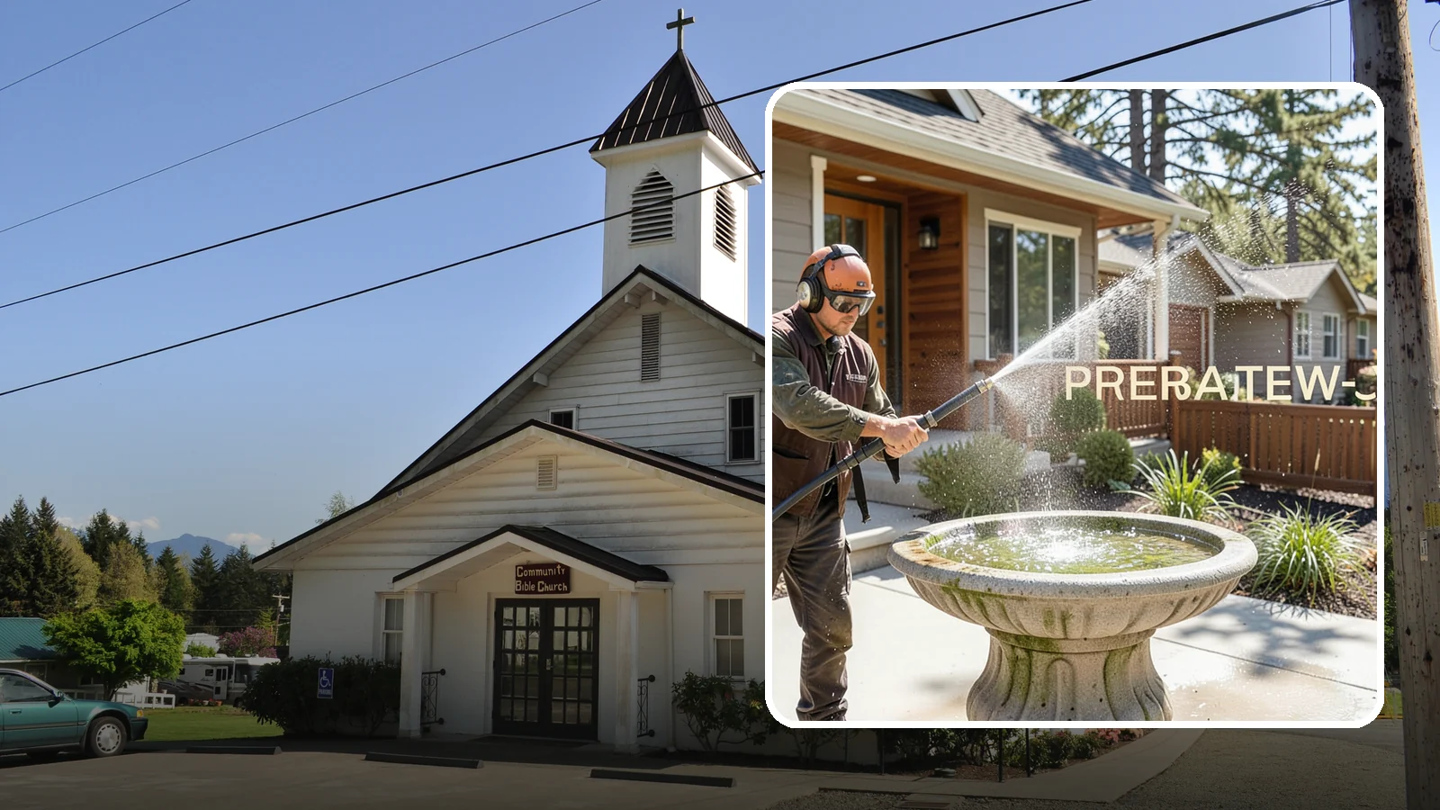 Birdbath Cleaning in Concrete, Skagit County, WA - We clean birdbaths to clear algae, mineral scale, and grime from the basin and pedestal for a fresh, healthy water feature.