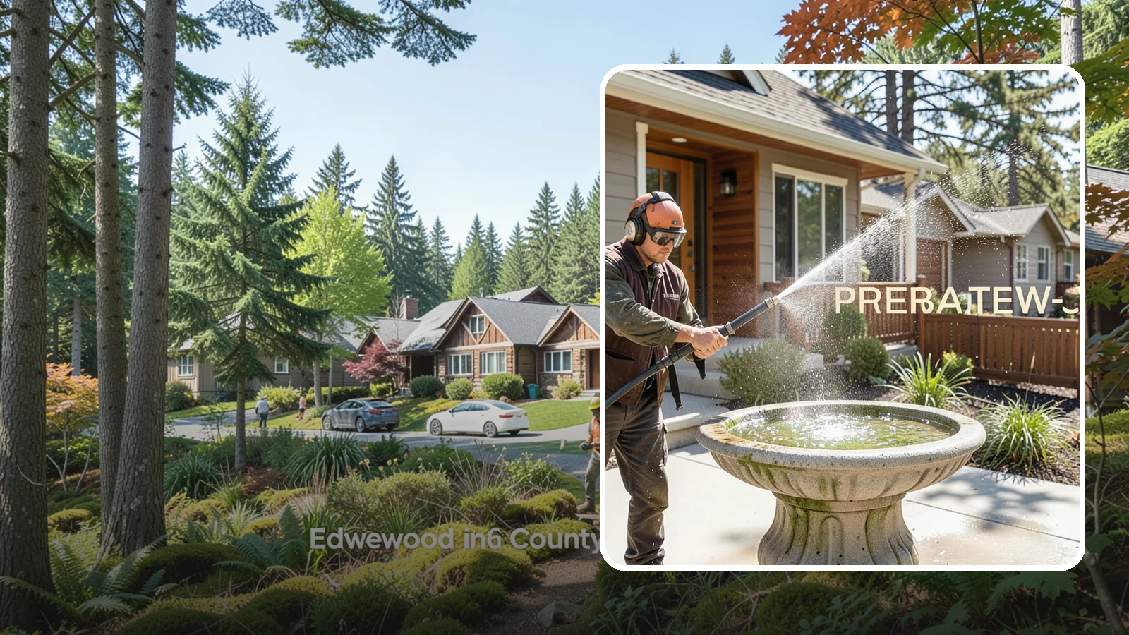 Birdbath Cleaning in Edgewood, Pierce County, WA - We clean birdbaths to clear algae, mineral scale, and grime from the basin and pedestal for a fresh, healthy water feature.