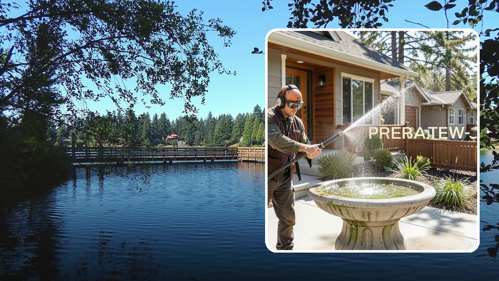 Birdbath Cleaning in Federal Way, King County, WA - We clean birdbaths to clear algae, mineral scale, and grime from the basin and pedestal for a fresh, healthy water feature.