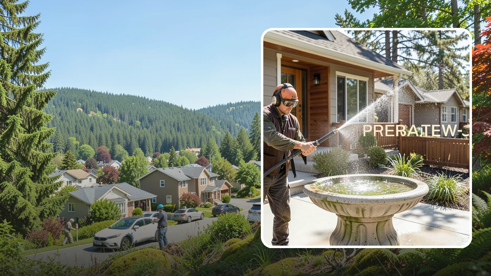 Birdbath Cleaning in Index, Snohomish County, WA - We clean birdbaths to clear algae, mineral scale, and grime from the basin and pedestal for a fresh, healthy water feature.