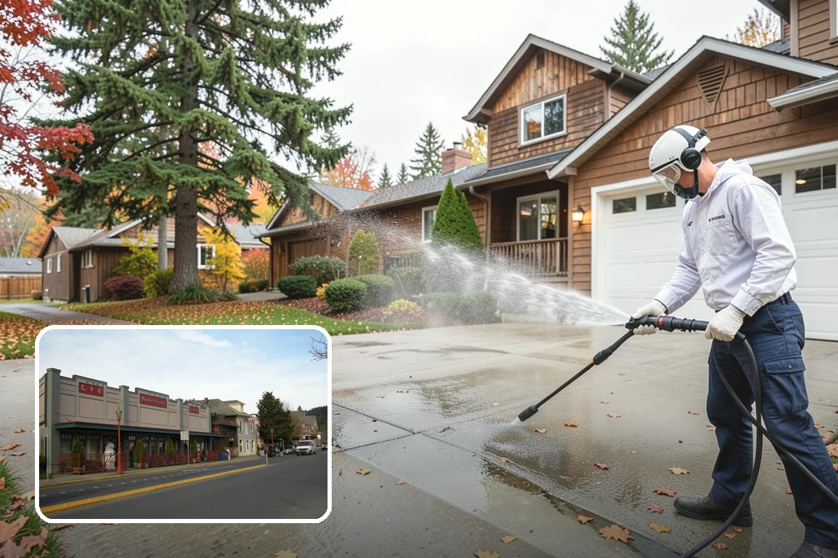 Birdbath Cleaning in Issaquah, King County, WA - Clears the green algae ring from the basin