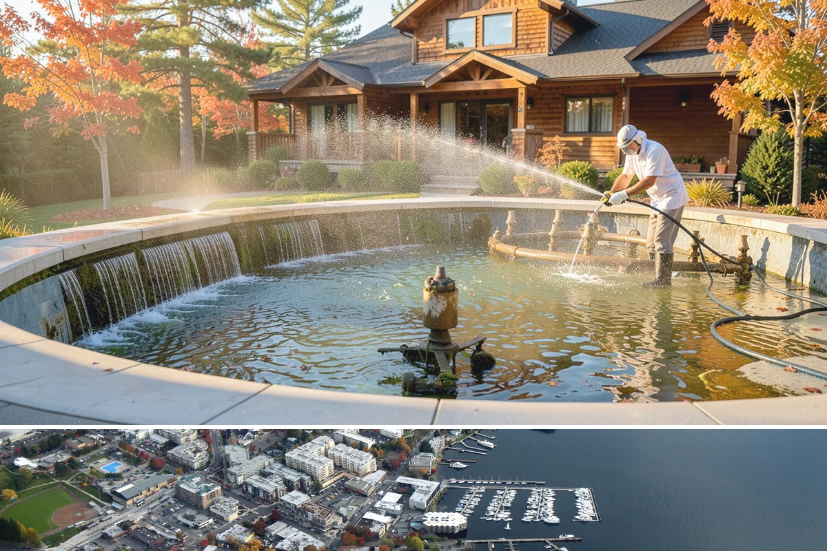 Birdbath Cleaning in Kirkland, King County, WA - Clean birdbaths in spring and refresh through summer, when algae grows fastest and birds visit most.