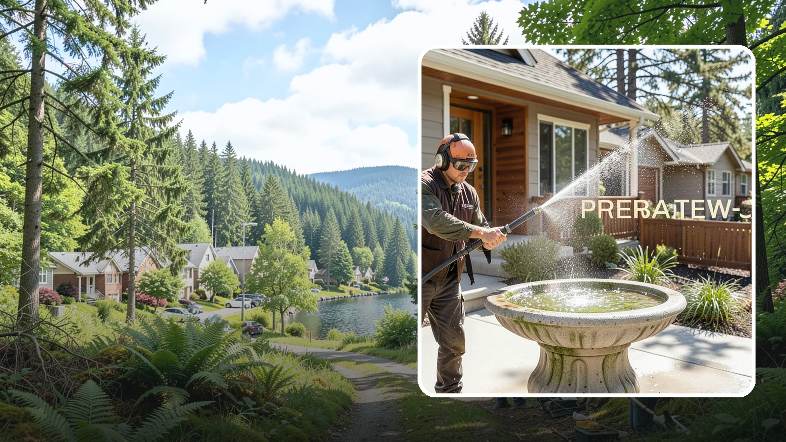 Birdbath Cleaning in Lake Forest Park, King County, WA - We clean birdbaths to clear algae, mineral scale, and grime from the basin and pedestal for a fresh, healthy water feature.