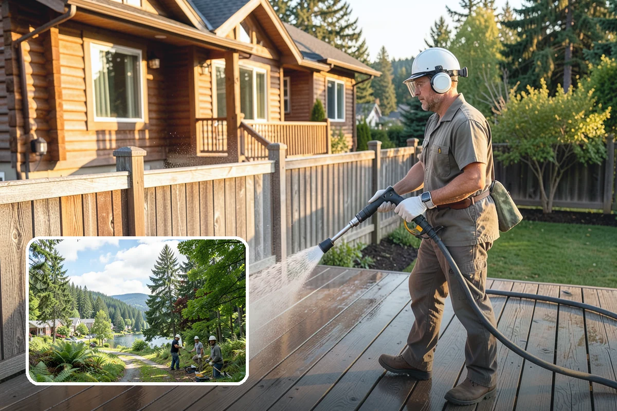 Birdbath Cleaning in Lake Forest Park, King County, WA - Clears the green algae ring from the basin