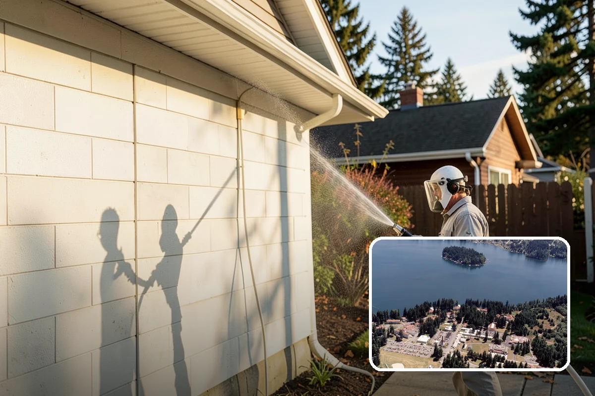 Birdbath Cleaning in Lakewood, Pierce County, WA - Clears the green algae ring from the basin