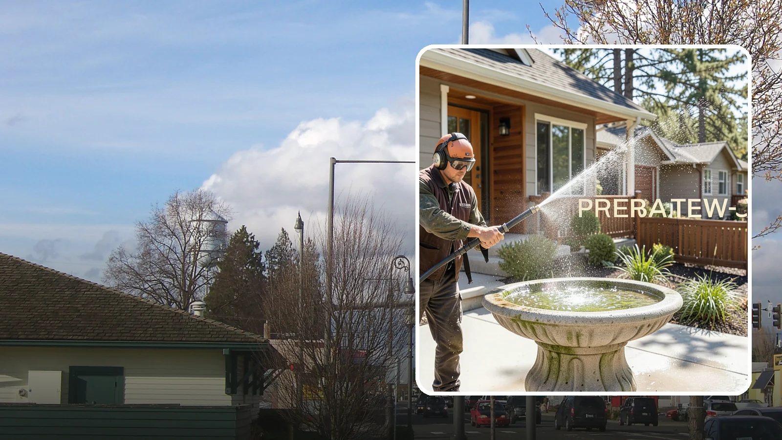 Birdbath Cleaning in Marysville, Snohomish County, WA - We clean birdbaths to clear algae, mineral scale, and grime from the basin and pedestal for a fresh, healthy water feature.