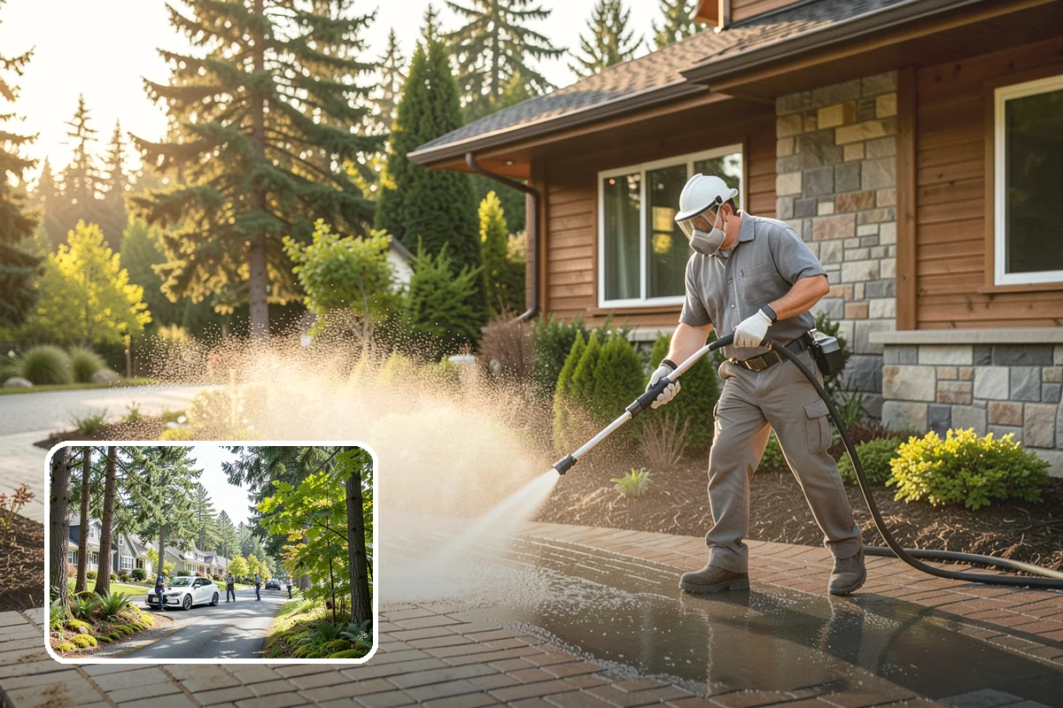 Birdbath Cleaning in Normandy Park, King County, WA - Clears the green algae ring from the basin