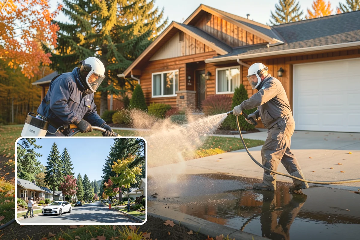 Birdbath Cleaning in Orting, Pierce County, WA - Clears the green algae ring from the basin