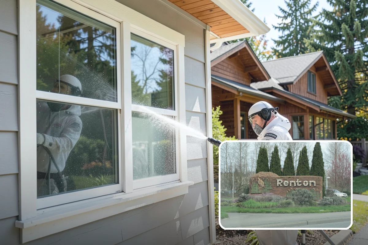 Birdbath Cleaning in Renton, King County, WA - Clears the green algae ring from the basin