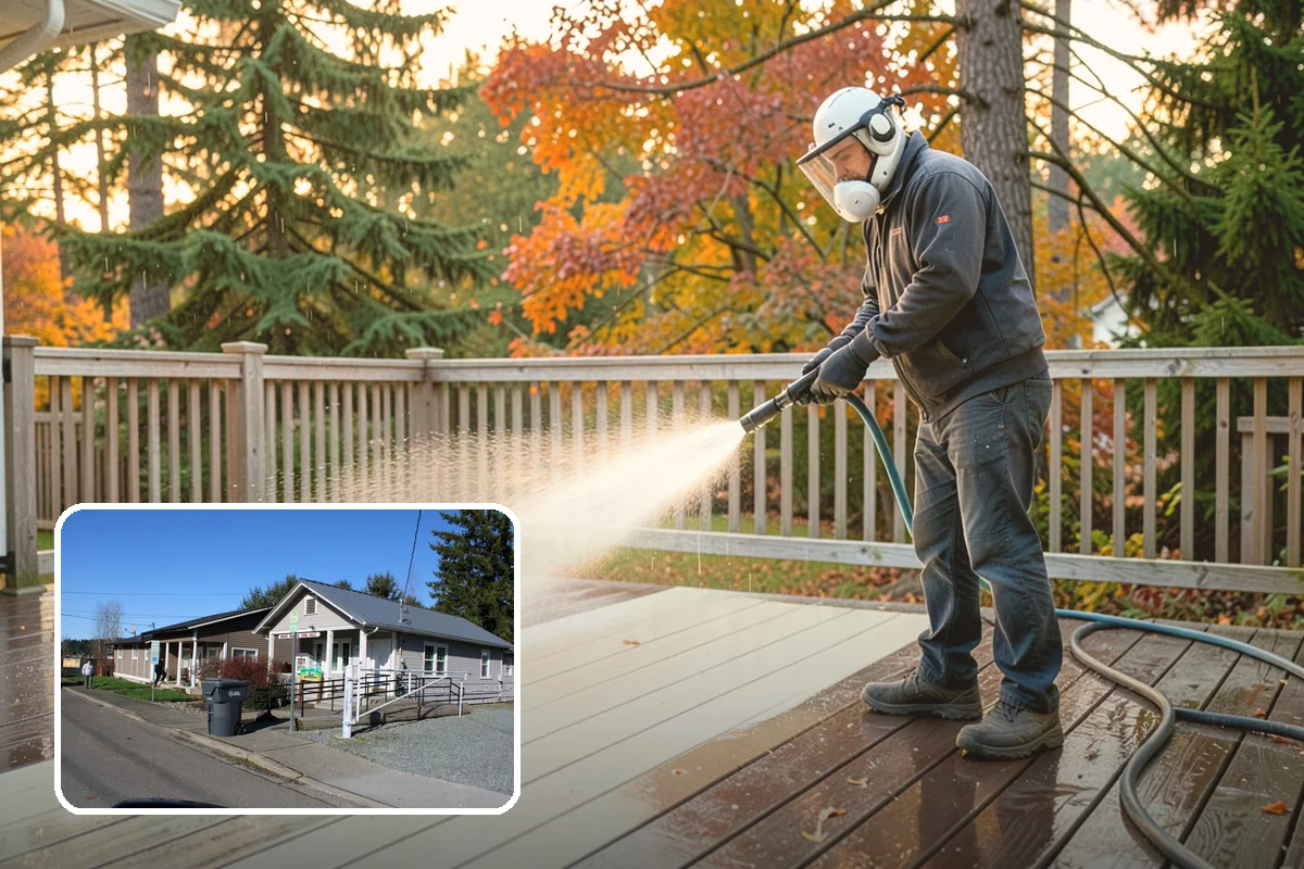 Birdbath Cleaning in South Prairie, Pierce County, WA - Clears the green algae ring from the basin