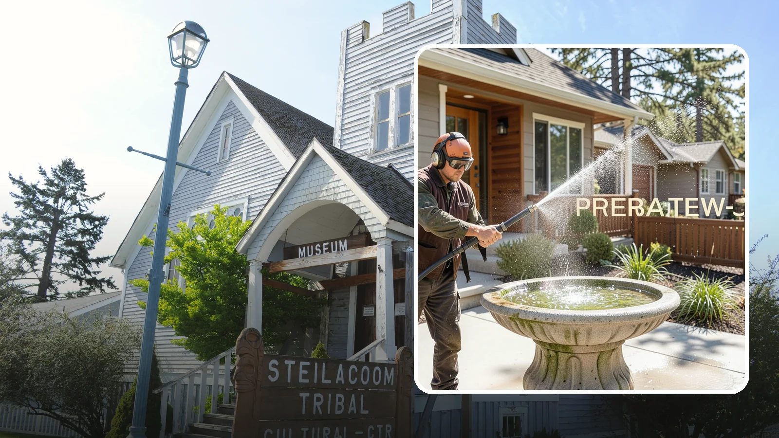 Birdbath Cleaning in Steilacoom, Pierce County, WA - We clean birdbaths to clear algae, mineral scale, and grime from the basin and pedestal for a fresh, healthy water feature.