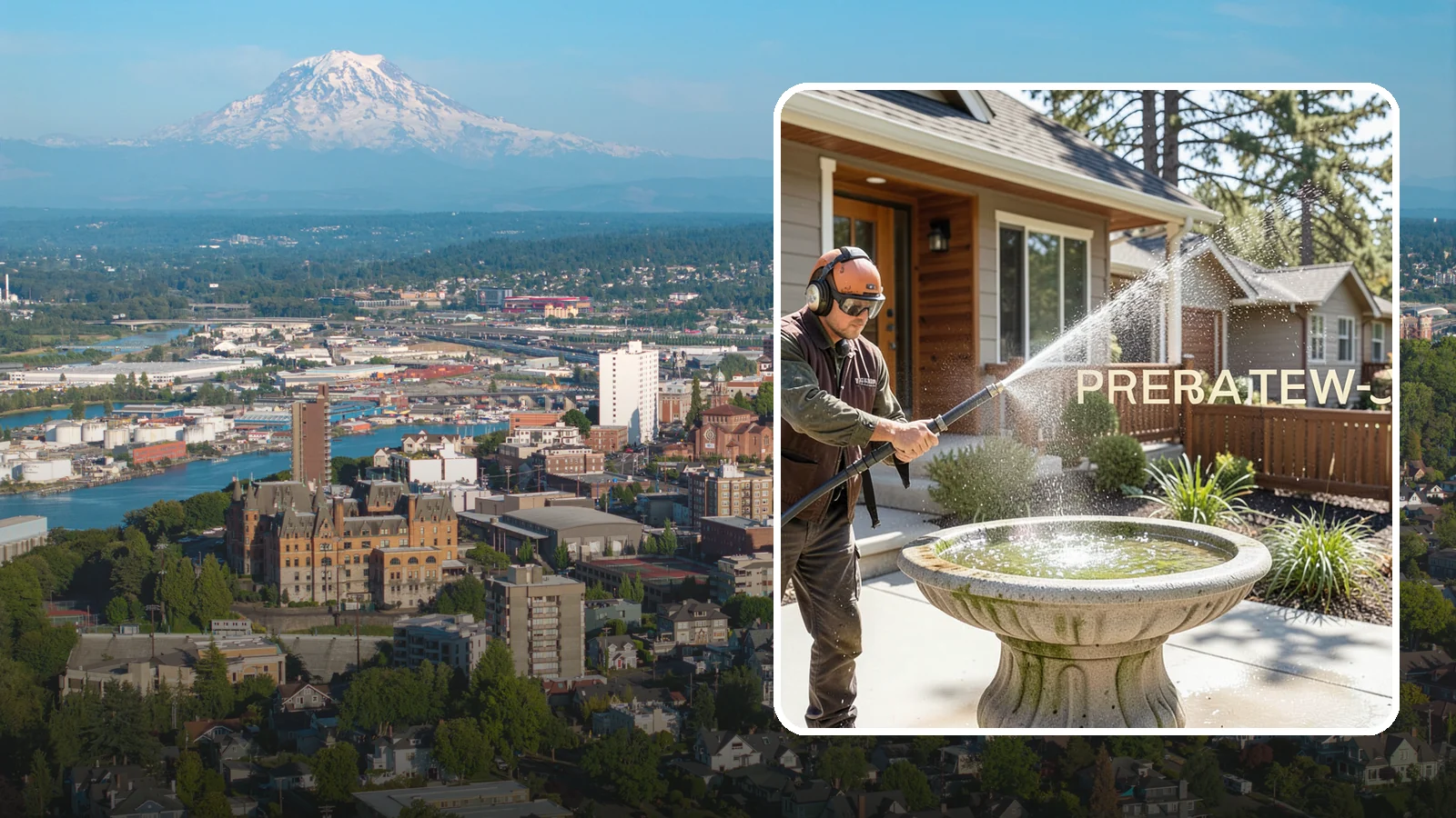 Birdbath Cleaning in Tacoma, Pierce County, WA - We clean birdbaths to clear algae, mineral scale, and grime from the basin and pedestal for a fresh, healthy water feature.