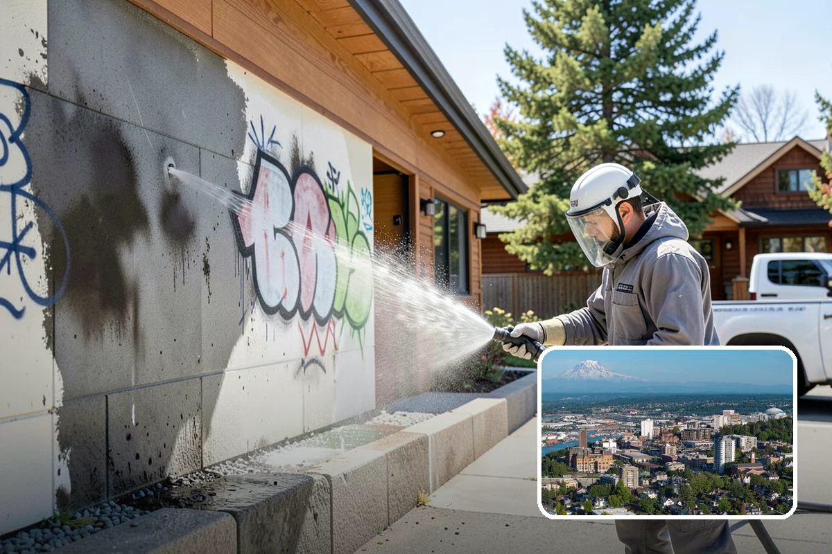 Birdbath Cleaning in Tacoma, Pierce County, WA - Clears the green algae ring from the basin