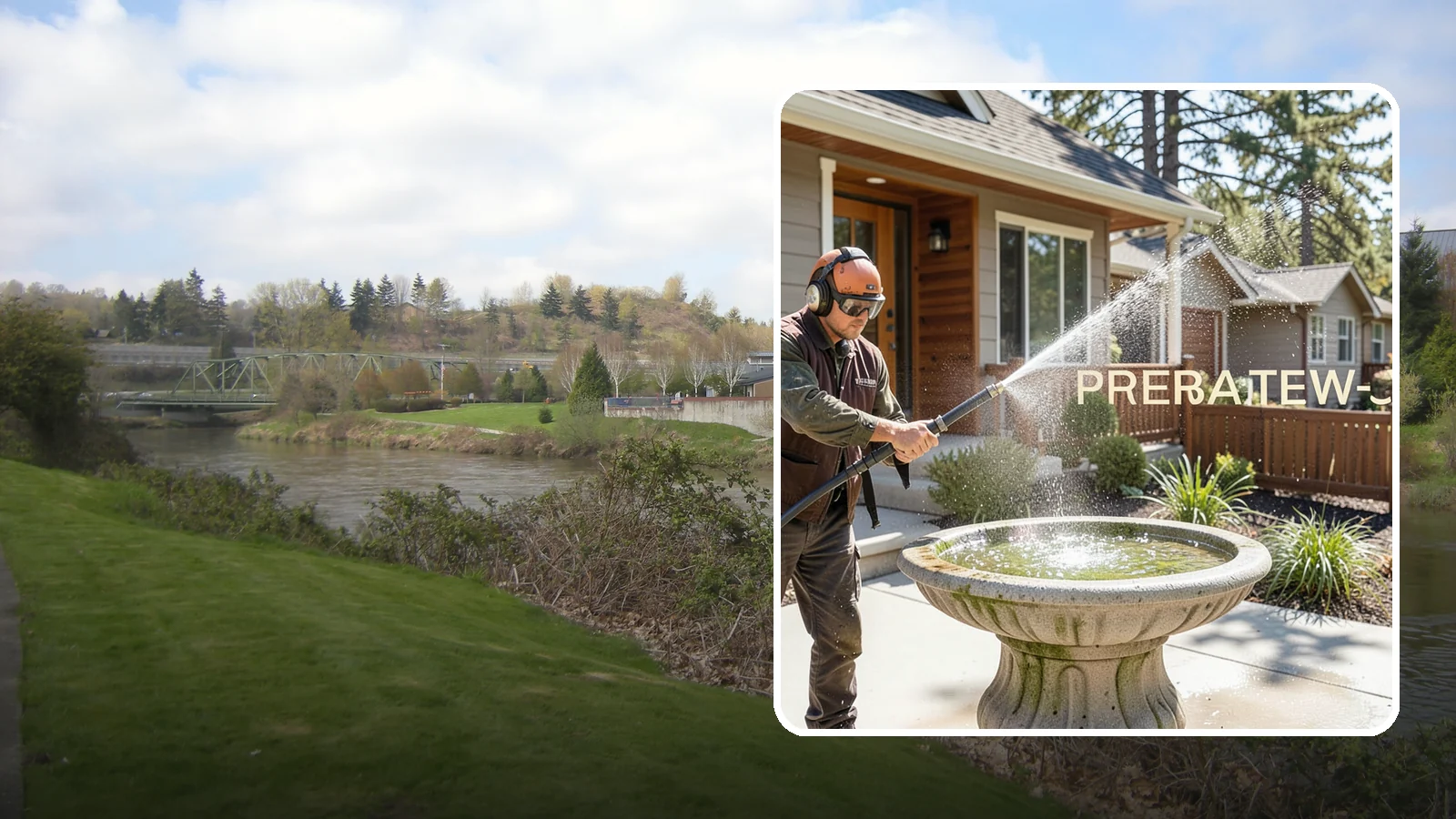 Birdbath Cleaning in Tukwila, King County, WA - We clean birdbaths to clear algae, mineral scale, and grime from the basin and pedestal for a fresh, healthy water feature.