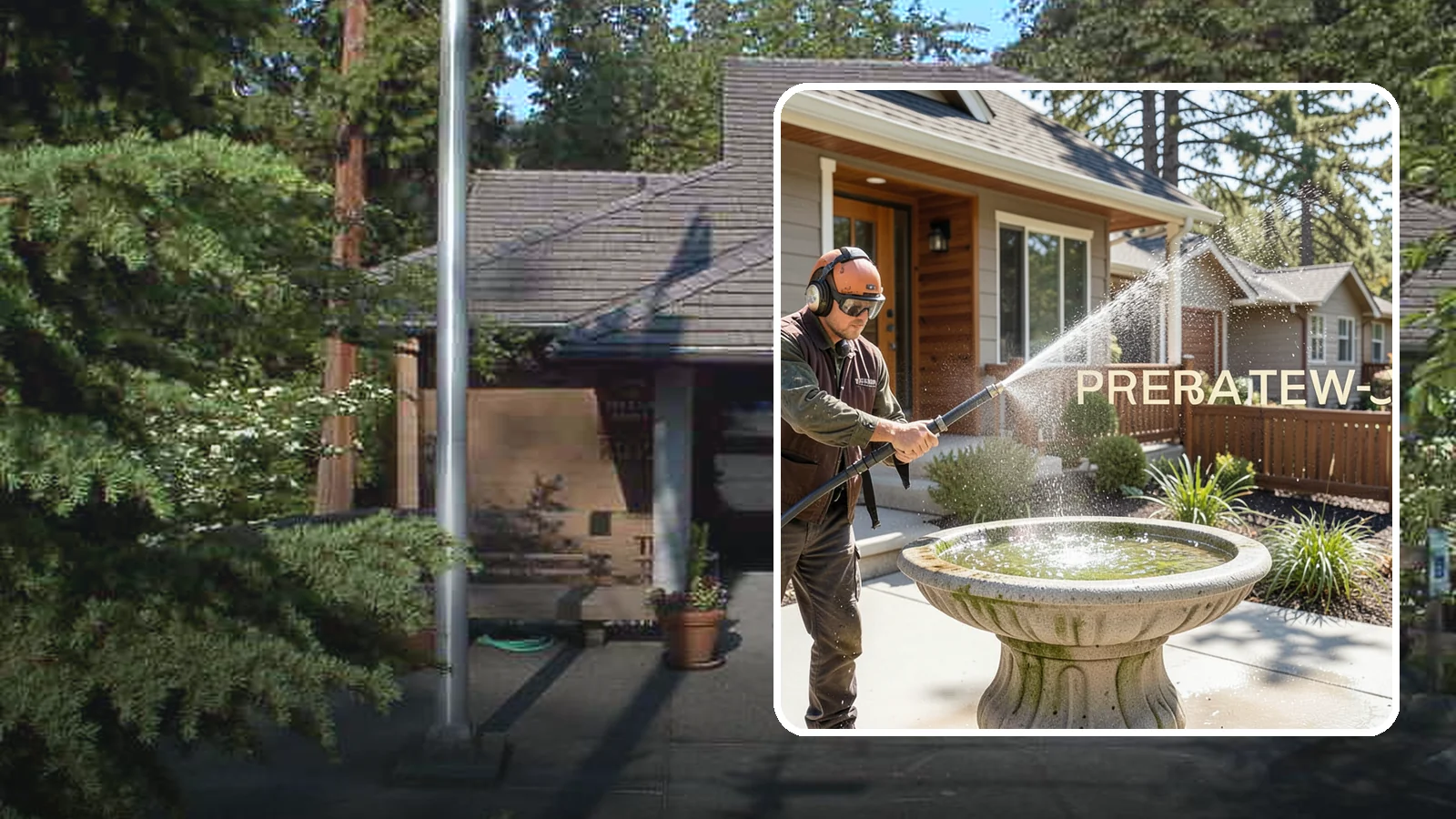 Birdbath Cleaning in Yarrow Point, King County, WA - We clean birdbaths to clear algae, mineral scale, and grime from the basin and pedestal for a fresh, healthy water feature.