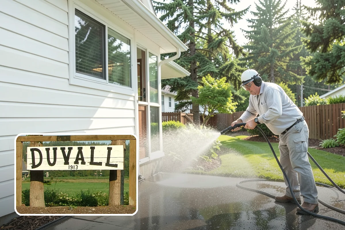 Block Wall Cleaning in Duvall, King County, WA - Clears algae from highly porous block faces