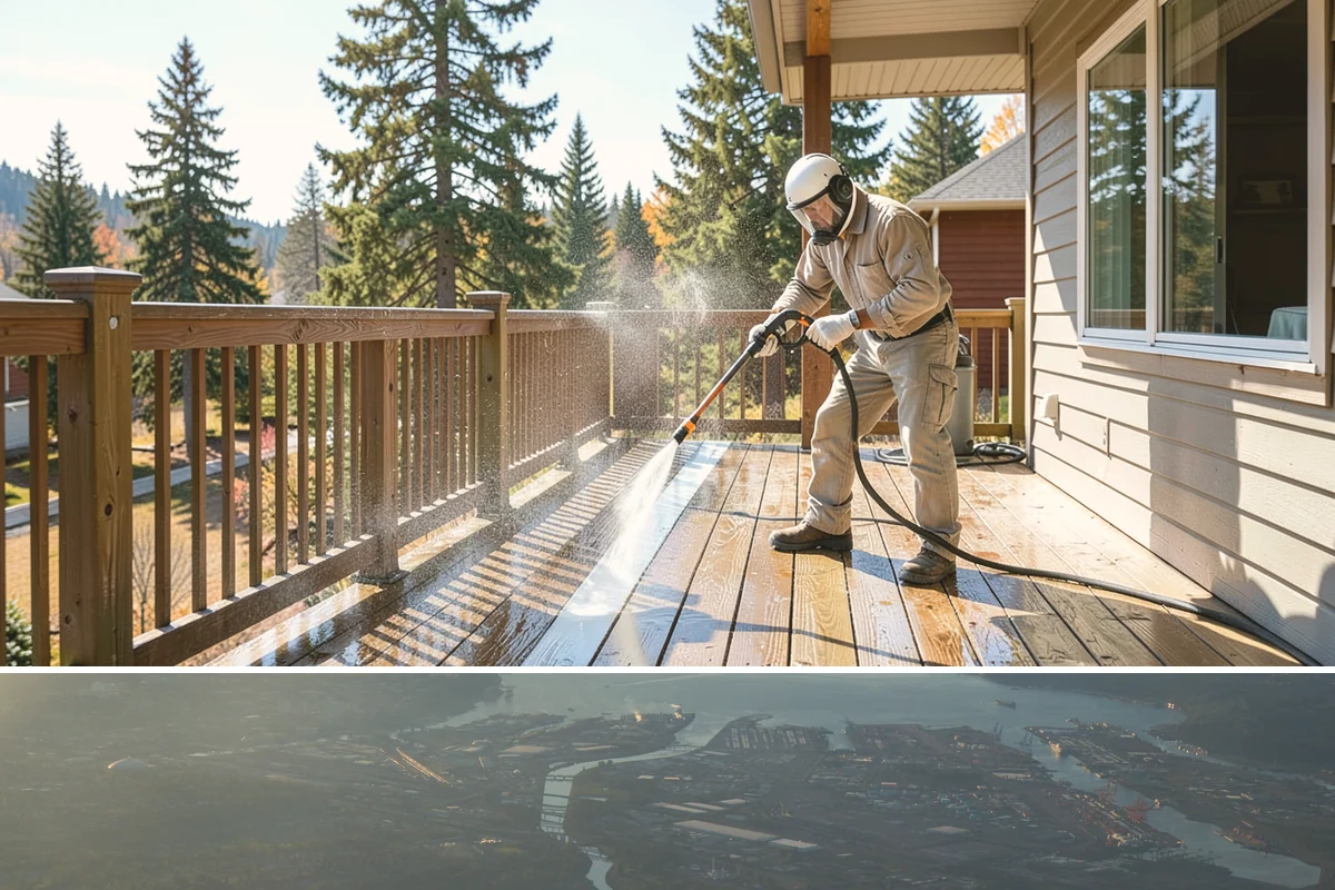 Block Wall Cleaning in Fife, Pierce County, WA - Summer is preferable because dry block accepts treatment more evenly and efflorescence is easier to resolve when the wall is not...