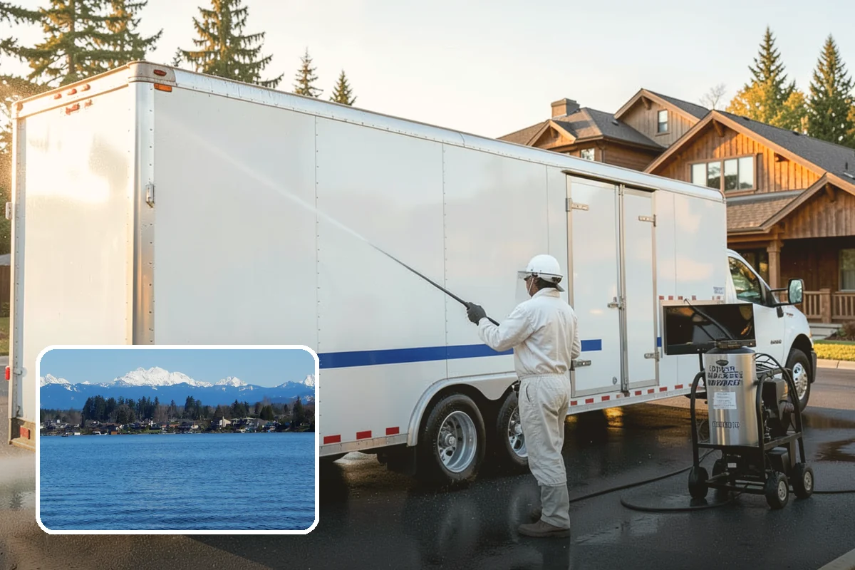 Block Wall Cleaning in Lake Stevens, Snohomish County, WA - Clears algae from highly porous block faces