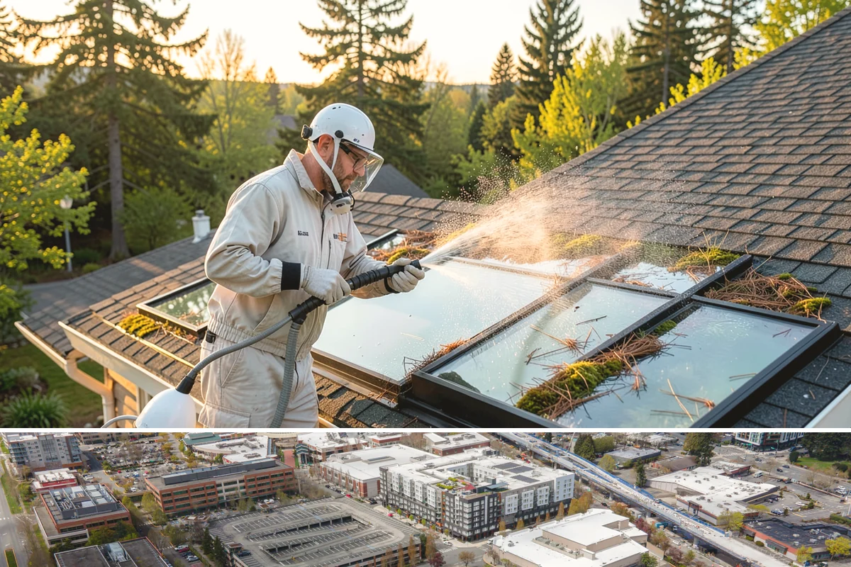 Block Wall Cleaning in Redmond, King County, WA - Summer is preferable because dry block accepts treatment more evenly and efflorescence is easier to resolve when the wall is not...