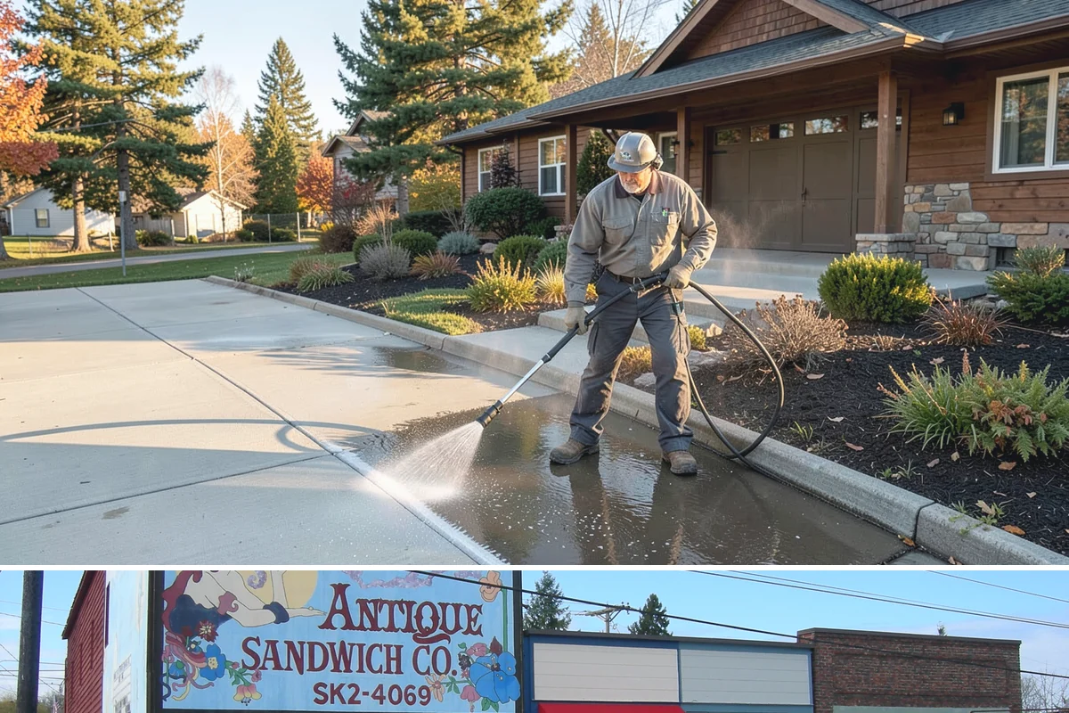 Block Wall Cleaning in Ruston, Pierce County, WA - Summer is preferable because dry block accepts treatment more evenly and efflorescence is easier to resolve when the wall is not...