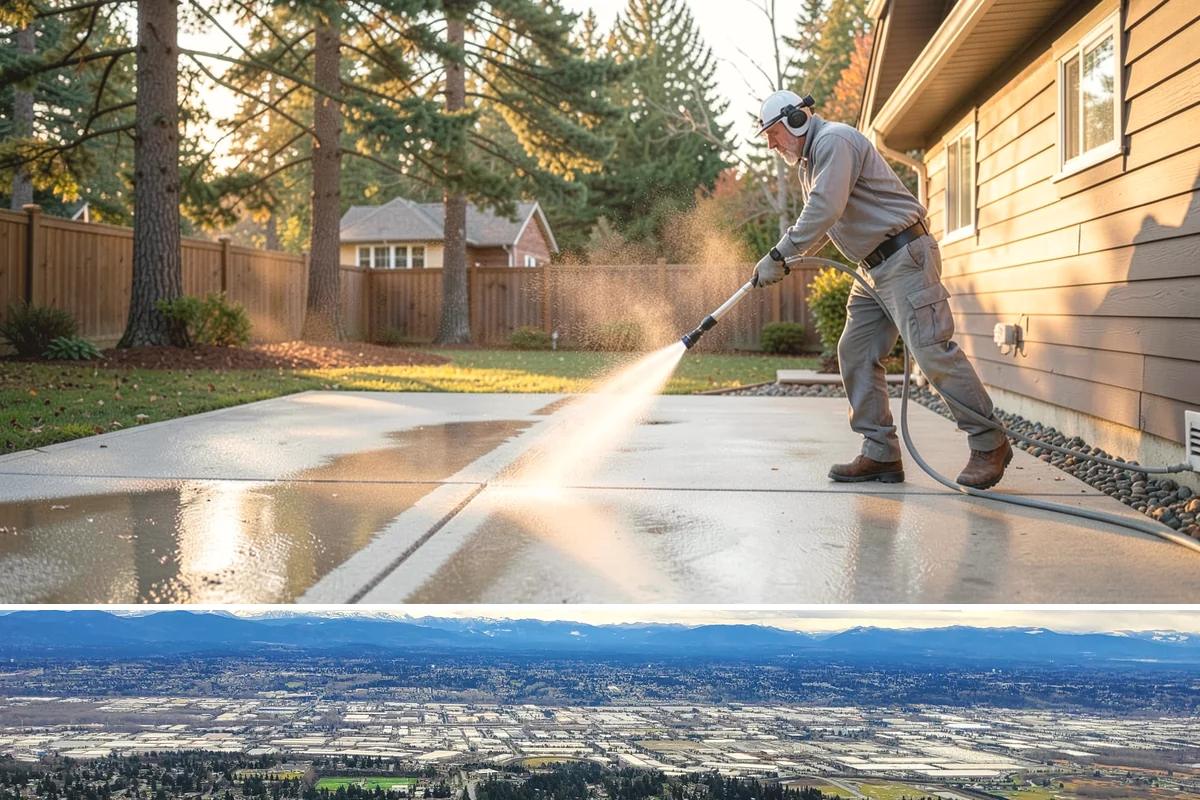 Block Wall Cleaning in SeaTac, King County, WA - Summer is preferable because dry block accepts treatment more evenly and efflorescence is easier to resolve when the wall is not...