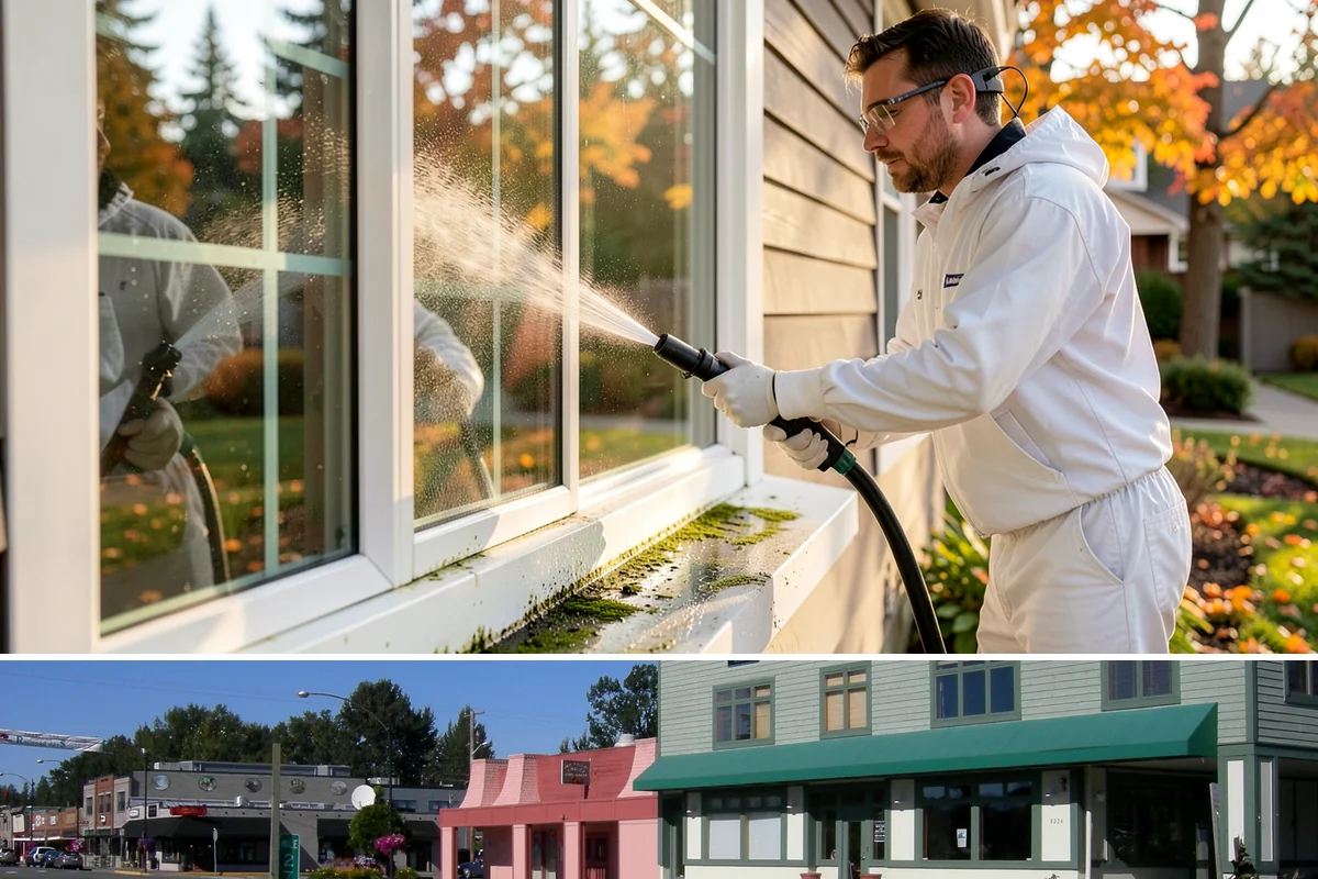 Block Wall Cleaning in Snoqualmie, King County, WA - Summer is preferable because dry block accepts treatment more evenly and efflorescence is easier to resolve when the wall is not...