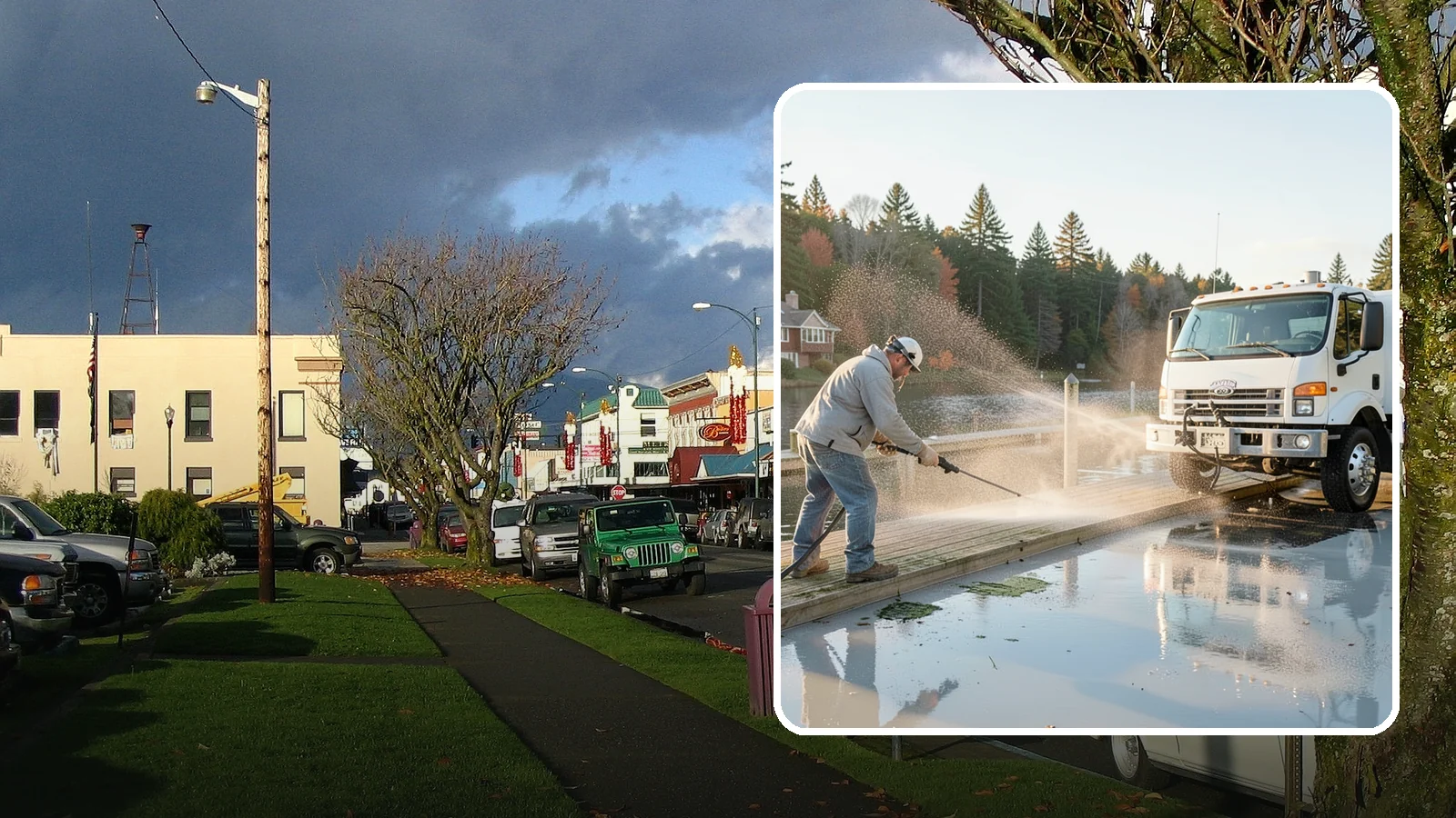 Boat Dock Cleaning in Arlington, Snohomish County, WA - We clean boat docks across Washington waterfronts to remove slick algae, moss, and waterline grime.
