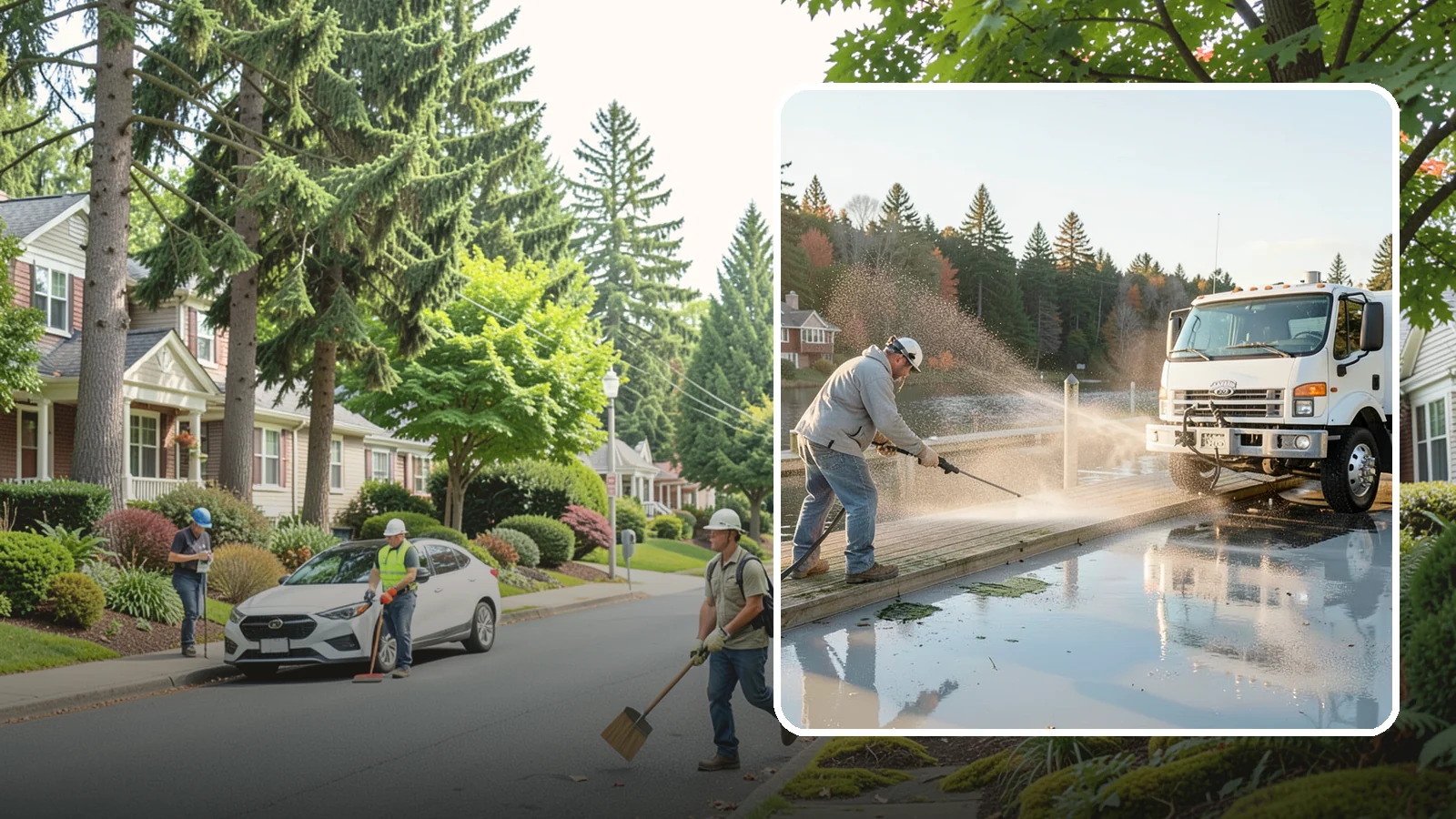 Boat Dock Cleaning in Beaux Arts Village, King County, WA - We clean boat docks across Washington waterfronts to remove slick algae, moss, and waterline grime.