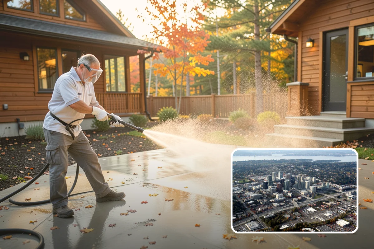 Boat Dock Cleaning in Bellevue, King County, WA - Removes dangerously slick algae from decking