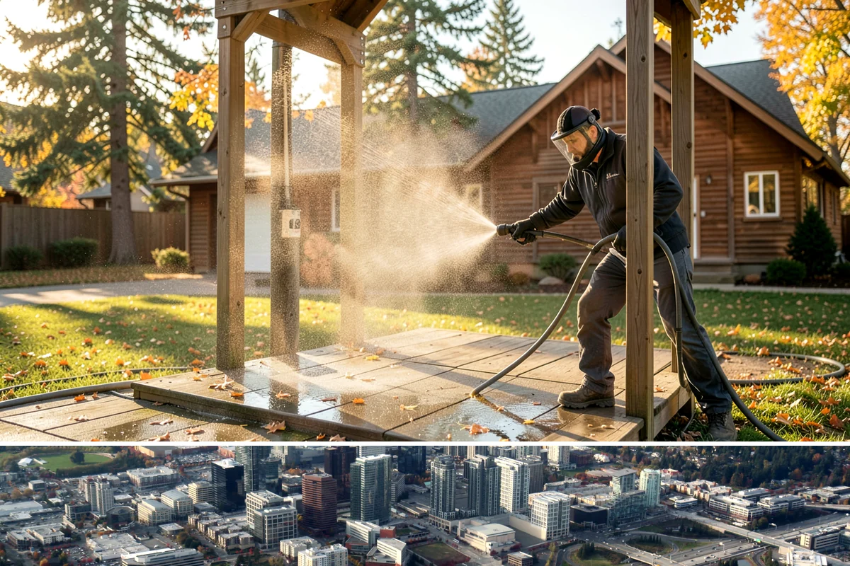 Boat Dock Cleaning in Bellevue, King County, WA - Docks are best cleaned in late spring ahead of boating season, with a fall touch-up to clear summer algae buildup.