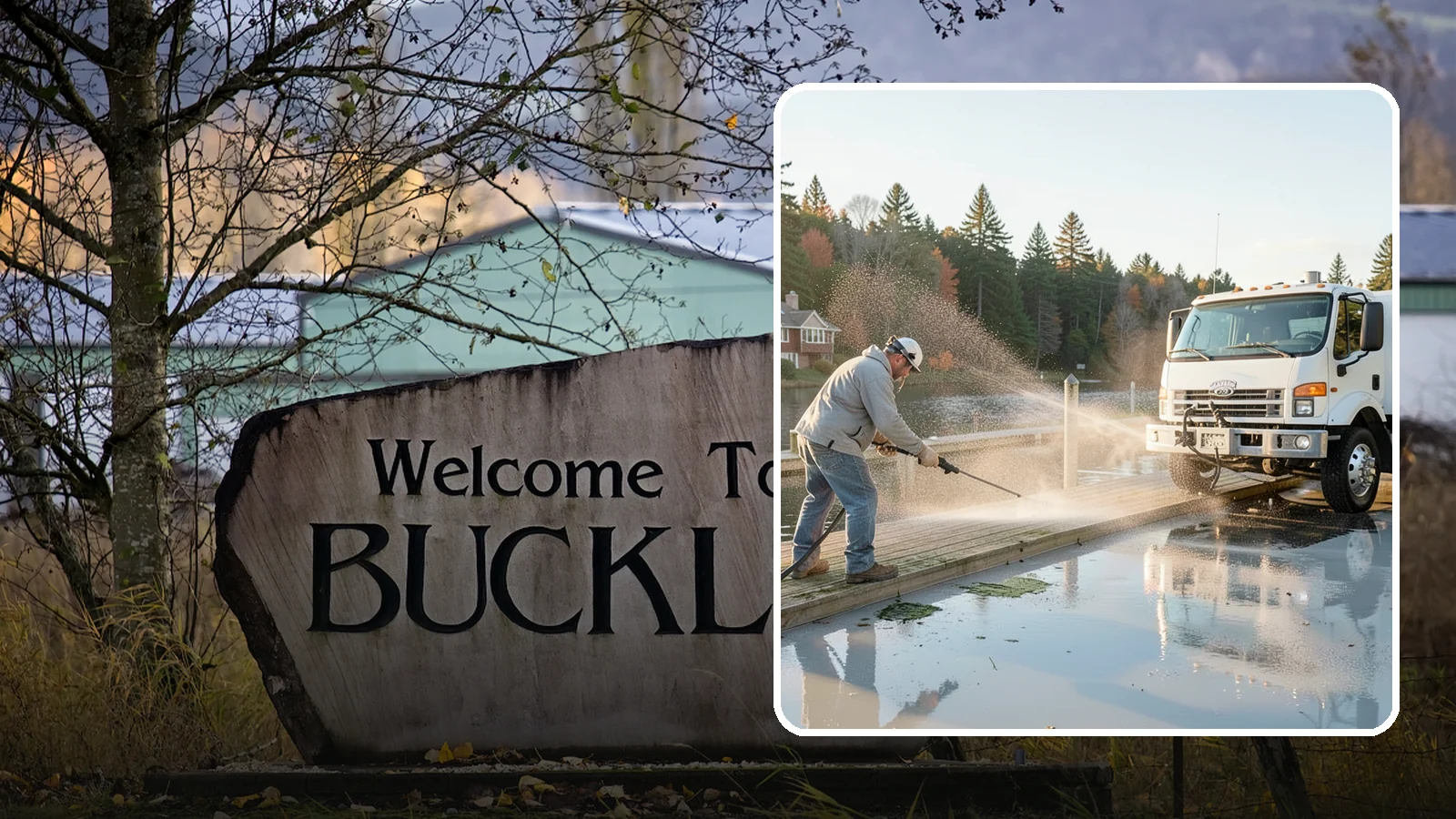 Boat Dock Cleaning in Buckley, Pierce County, WA - We clean boat docks across Washington waterfronts to remove slick algae, moss, and waterline grime.